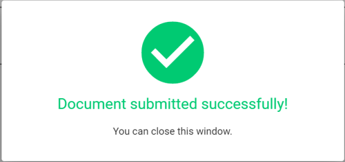 Submit success